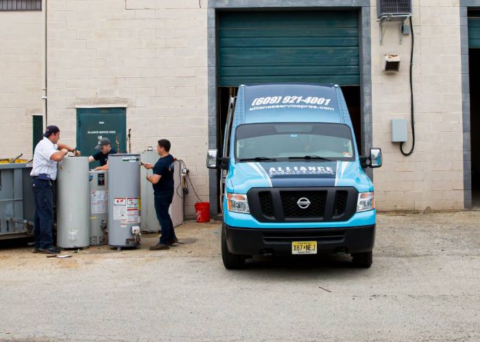 plumbers ready to go complete a job in voorhees nj